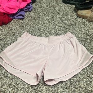 Light pink lululemon shorts